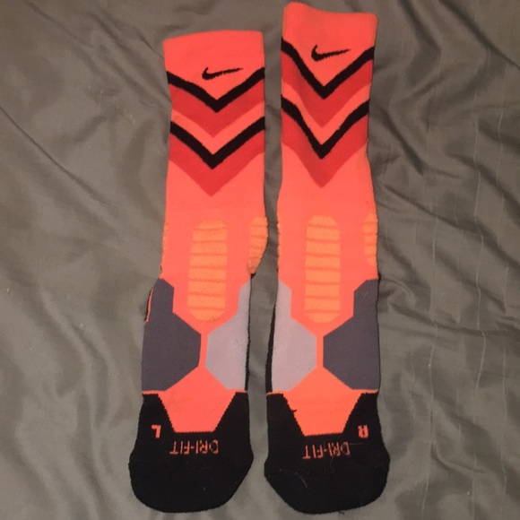 black and orange nike socks